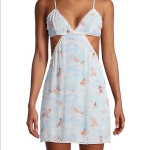 WeWoreWhat V Neck Cutout Baby Angels dress On a Cloud